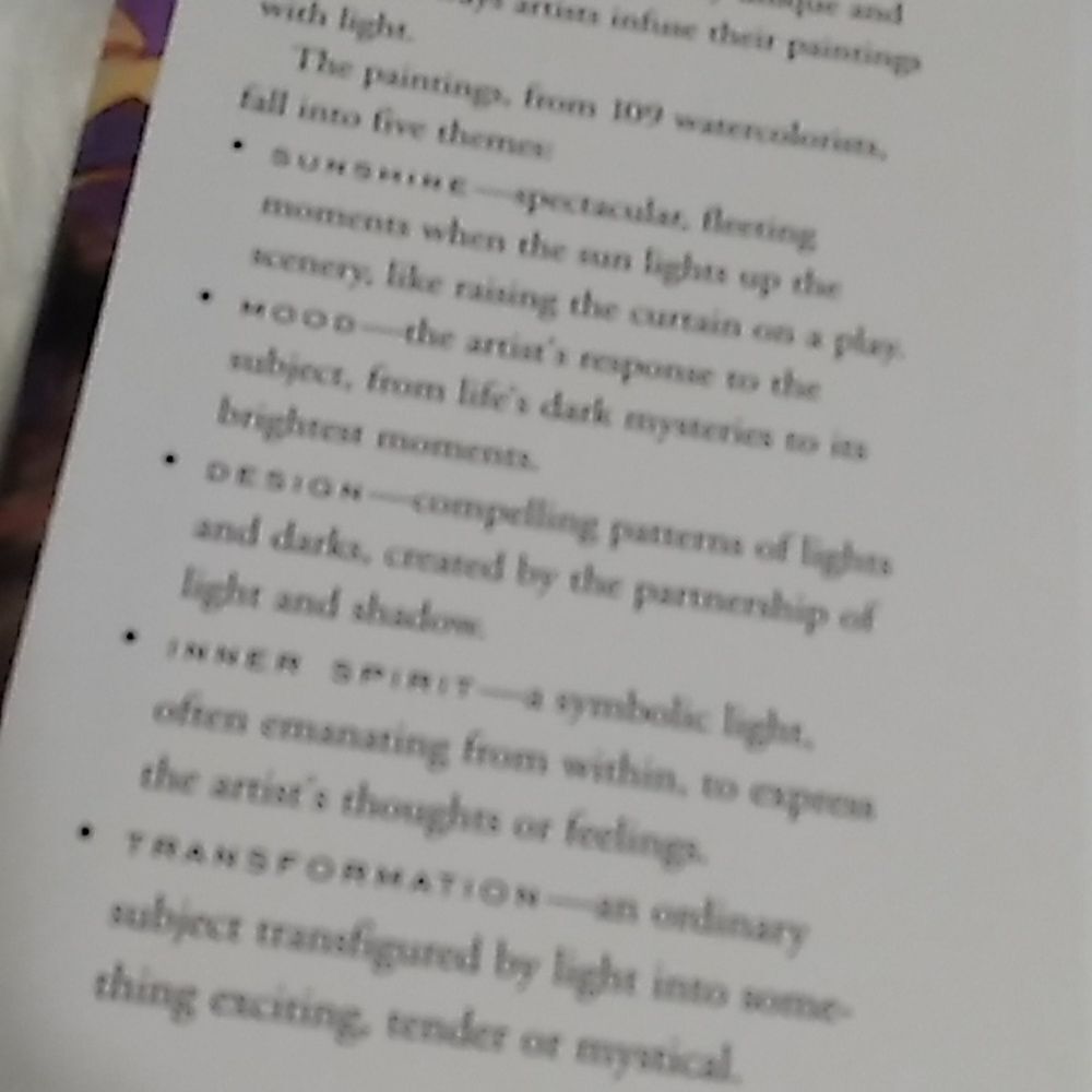 SPLASH 4 the spendlor of light hardcover artist watercolor coffeetable book - Picture 3 of 13